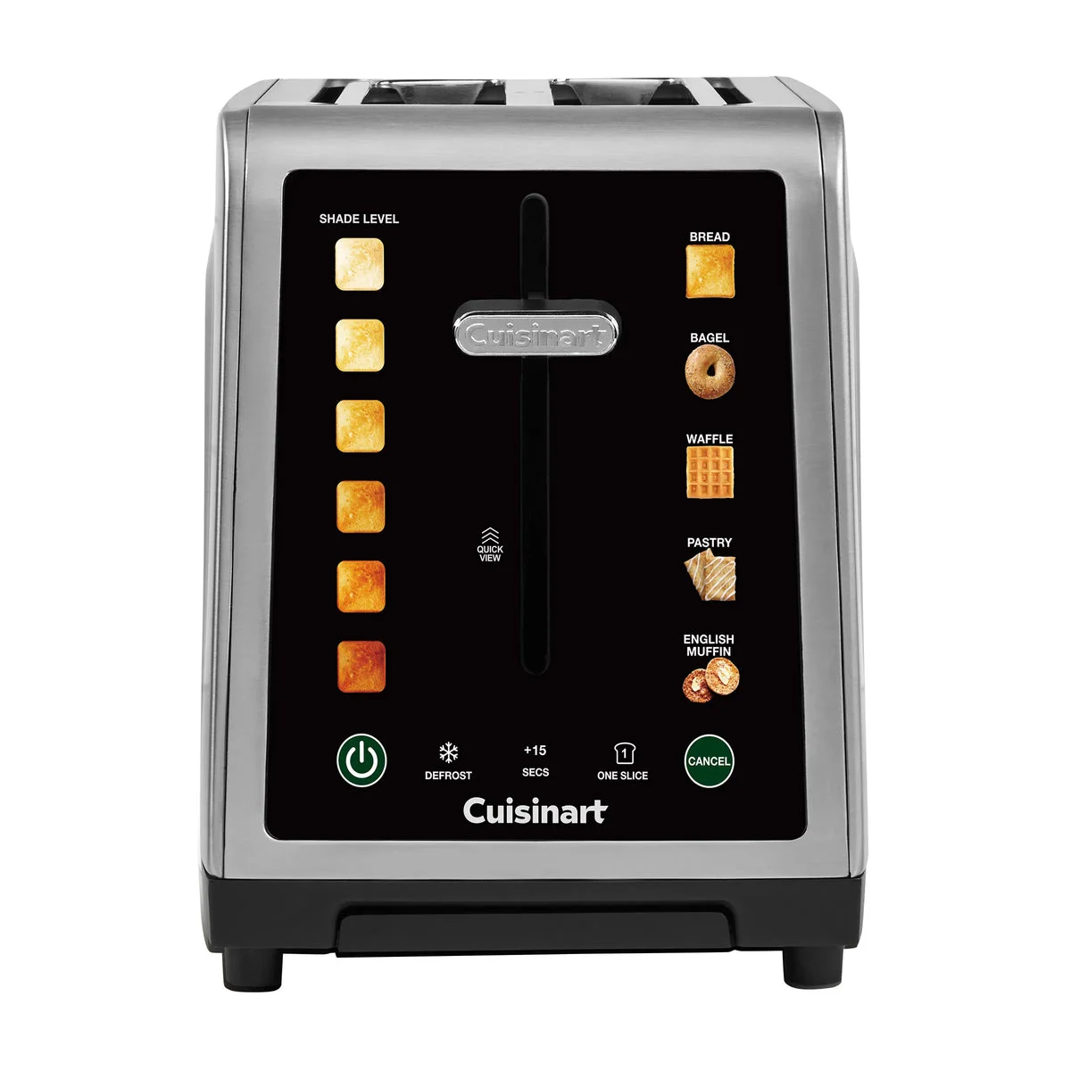 Cuisinart SimpliTouch XL 2-Slice Toaster – Extra-Wide Slots, Touchscreen Controls