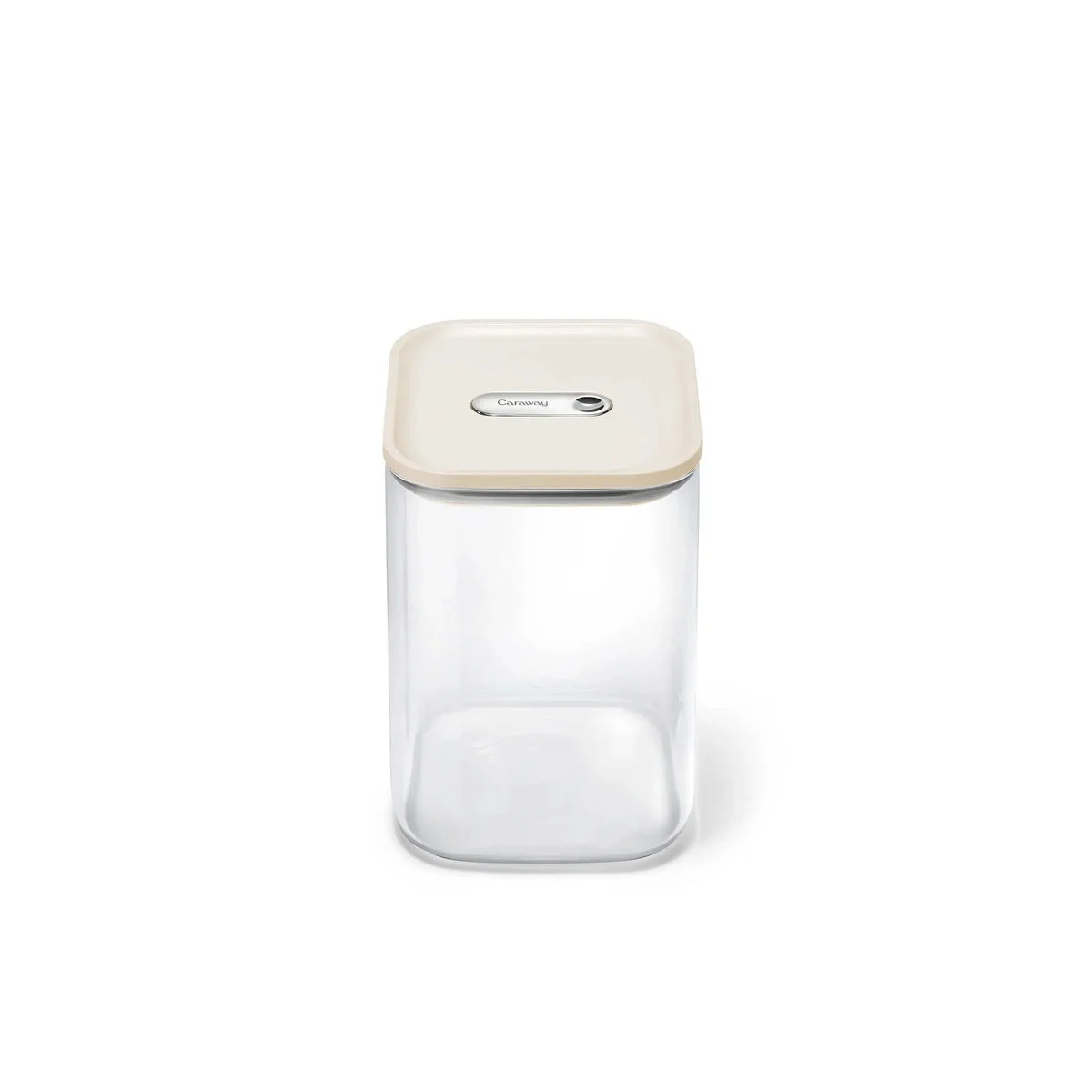 Caraway Large Glass Airtight Container - Cream