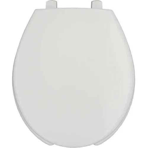 Bemis Commercial Open Front Toilet Seat in White - Durable Plastic Design