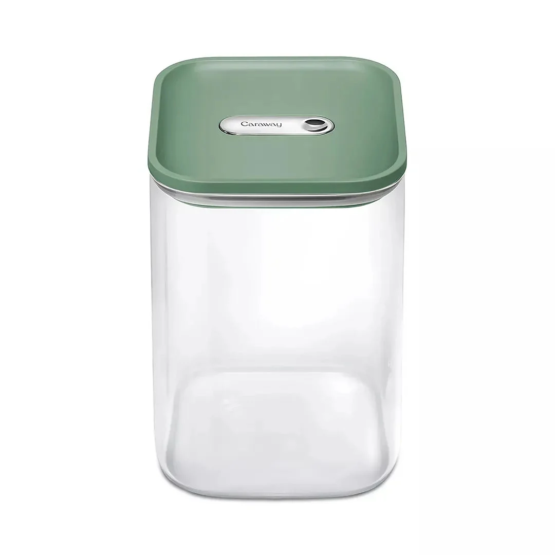 Caraway 4.3 Qt Glass Container - Sage