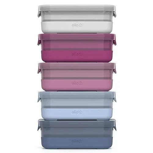 Ello Plastic Meal Prep Set - Elderberry