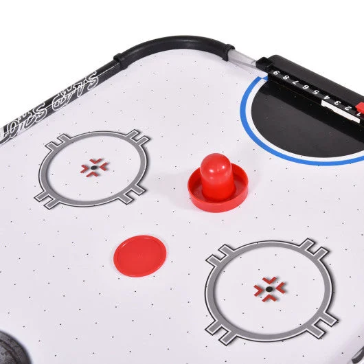 COSTWAY 42 Inch Air Powered Hockey Table Top Scoring 2 Pushers