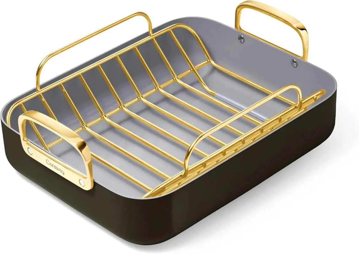 Caraway Roasting Pan with Rack - Black