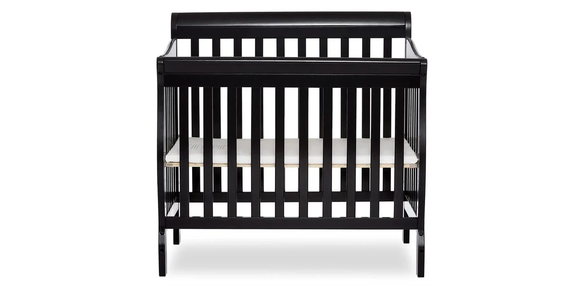 Dream On Me Convertible 4-in-1 Mini Crib - Black