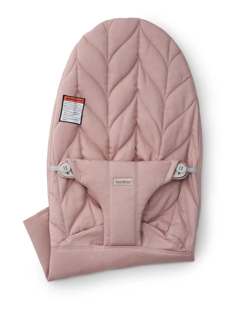 BabyBjörn Extra Fabric Seat for Bouncer Bliss - Dusty Pink / Cotton, Petal Quilt