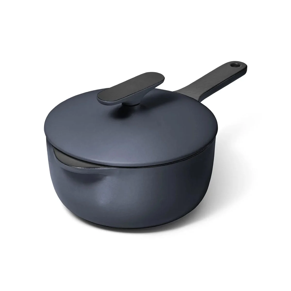 Caraway Enameled Cast Iron Mini Sauce Pan - Midnight Blue
