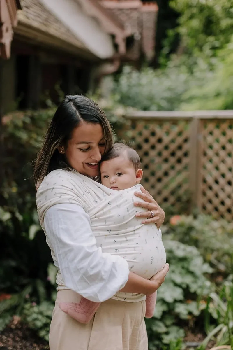 Boba Baby Wrap Carrier – Original Sling for Newborns - Achillea Bamboo