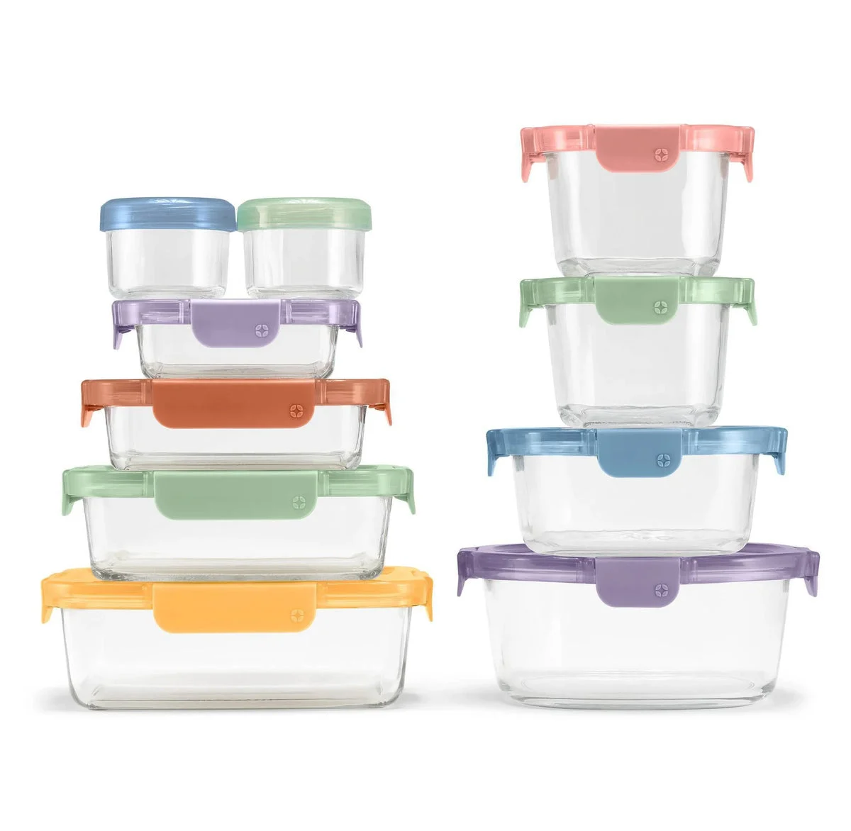 Ello 20pc Color Lock Mixed Food Storage Container Set