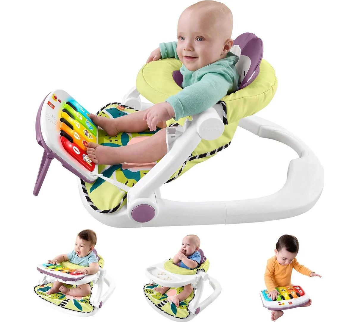 Fisher-Price Deluxe Sit-Me-Up Floor Seat - Monkey