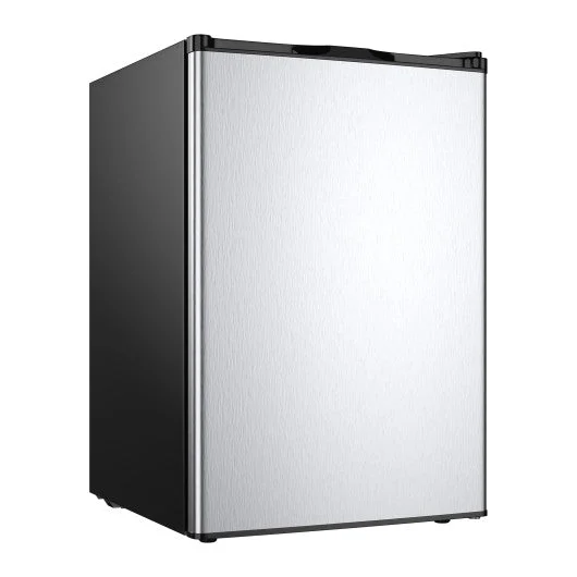 COSTWAY 3 Cubic Feet Compact Upright Freezer with Stainless Steel Door