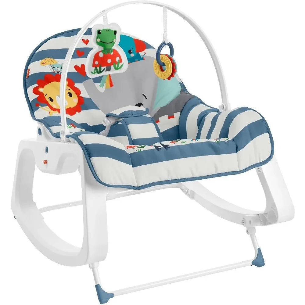 Fisher-Price Infant-to-Toddler Rocker - Navy Stripe