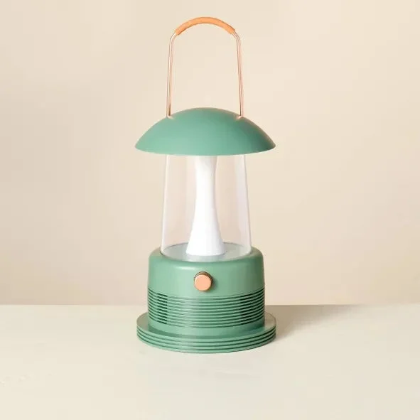 Hearth & Hand With Magnolia Portable LED Table Lantern with Bluetooth Speaker - Green