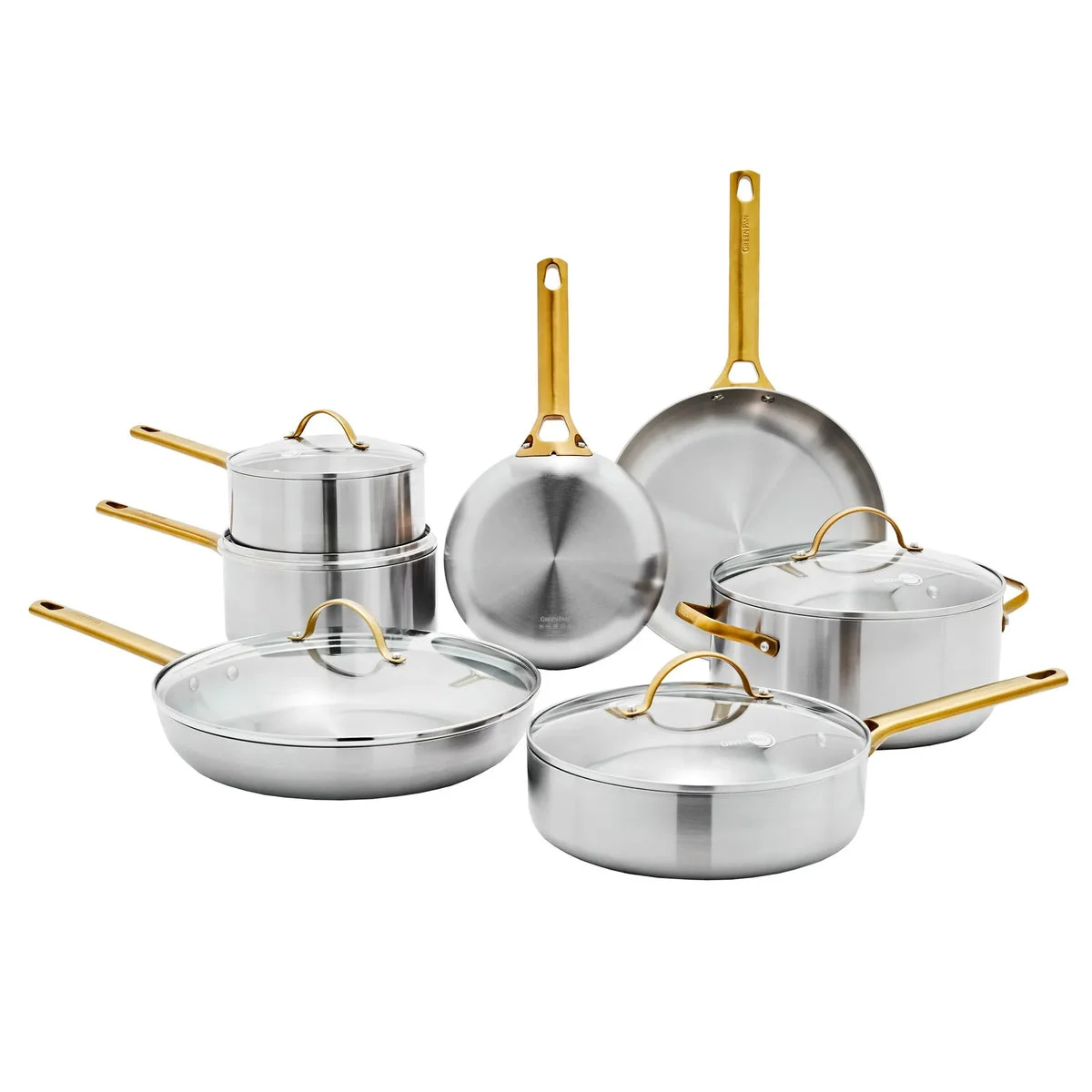 GreenPan 12-Piece Stainless Steel Cookware Set
