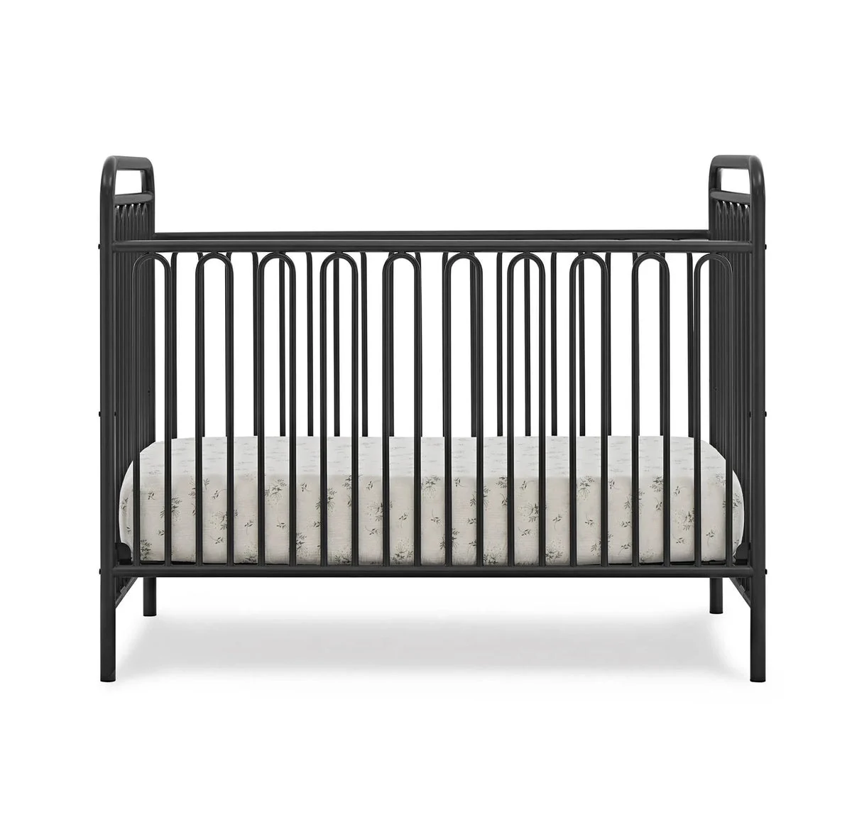 Delta Children Darcy 4-in-1 Metal Convertible Crib - Charcoal
