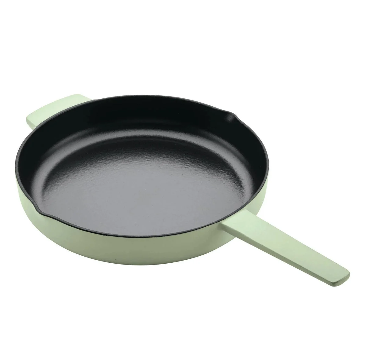 KitchenAid Cast Iron Enamel Pistachio 12-Inch Open Skillet