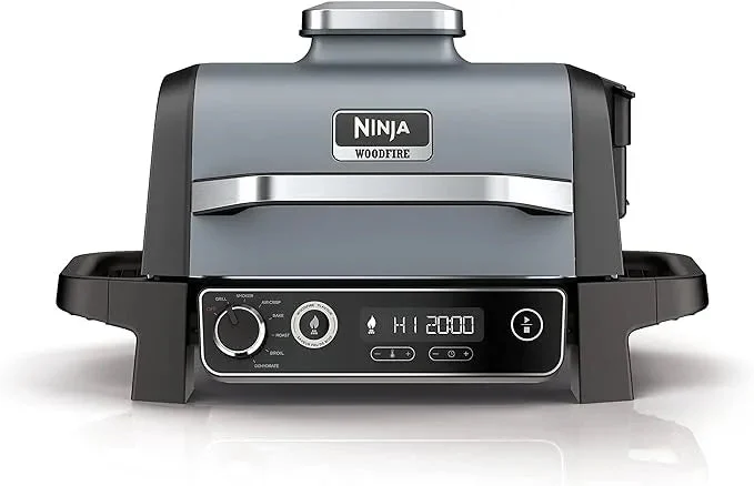Ninja Woodfire Outdoor Grill & Smoker, 7-in-1 Master Grill - Grey