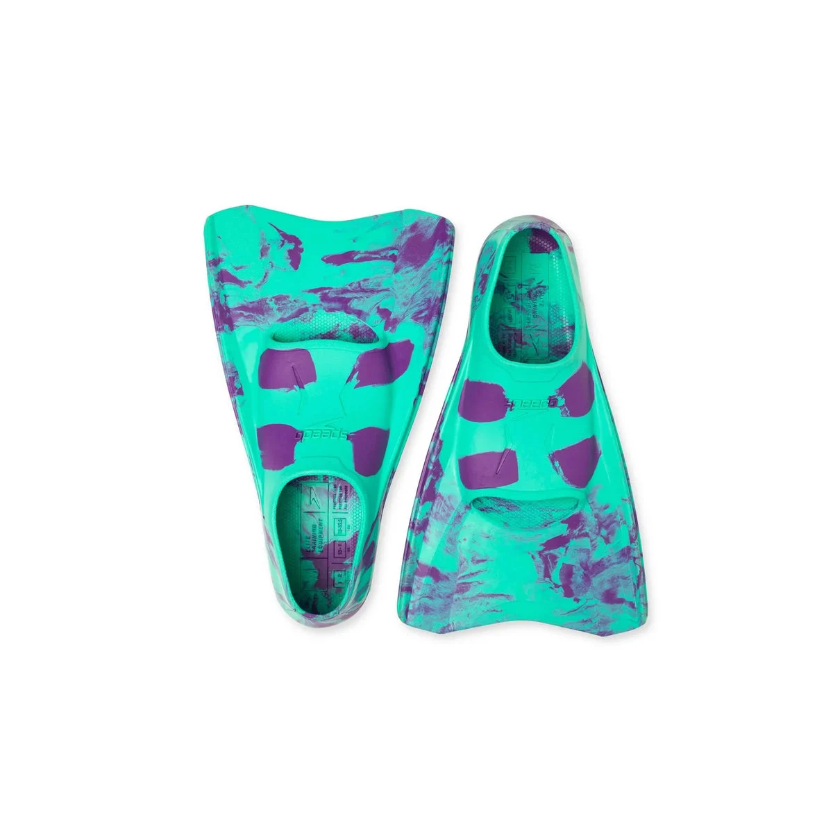 Speedo Kids' Rubber Swim Fins - Size S for Shoe Size 9-10