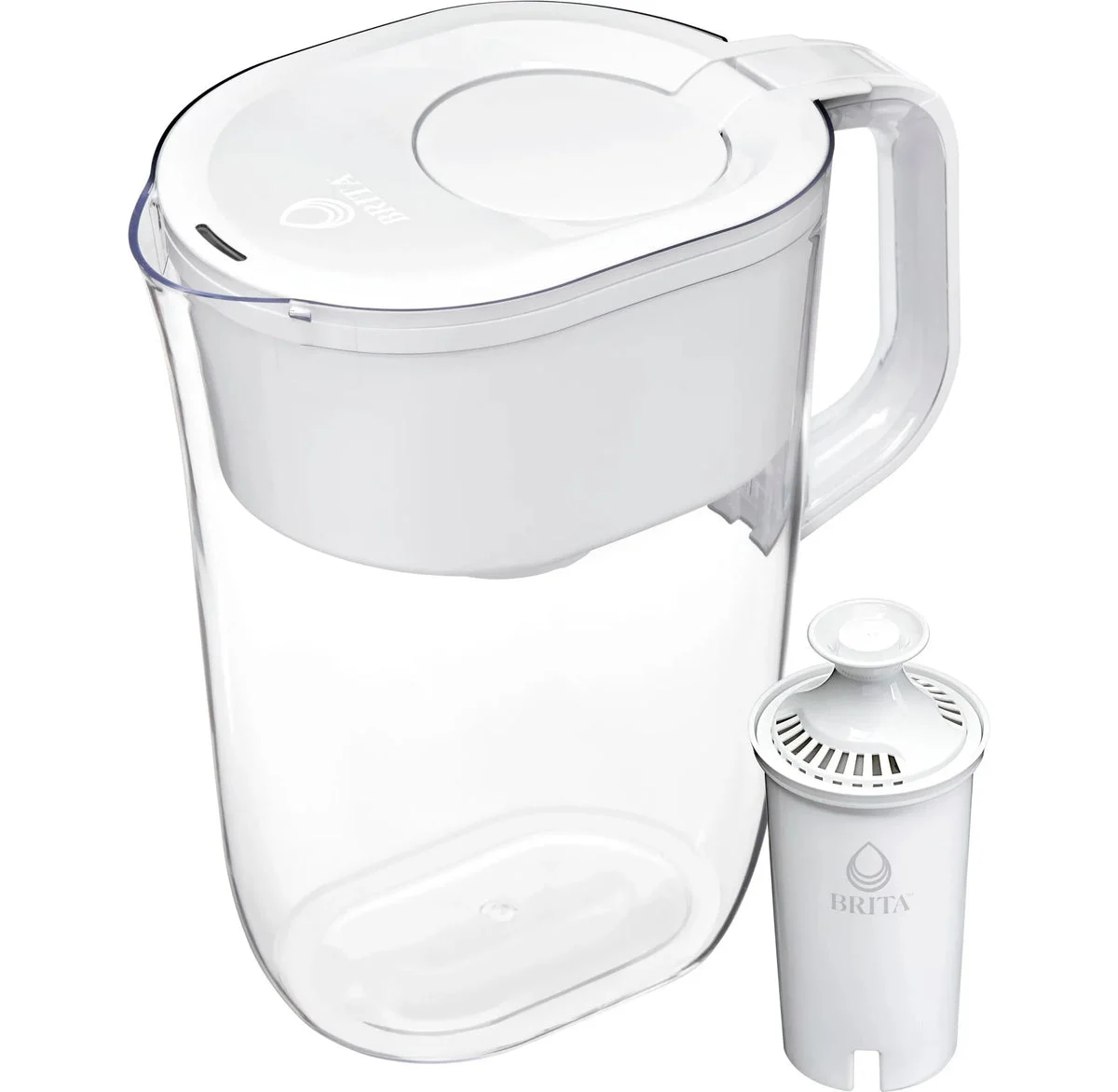 Brita Water Filter Pitcher with 10-Cup Capacity - White