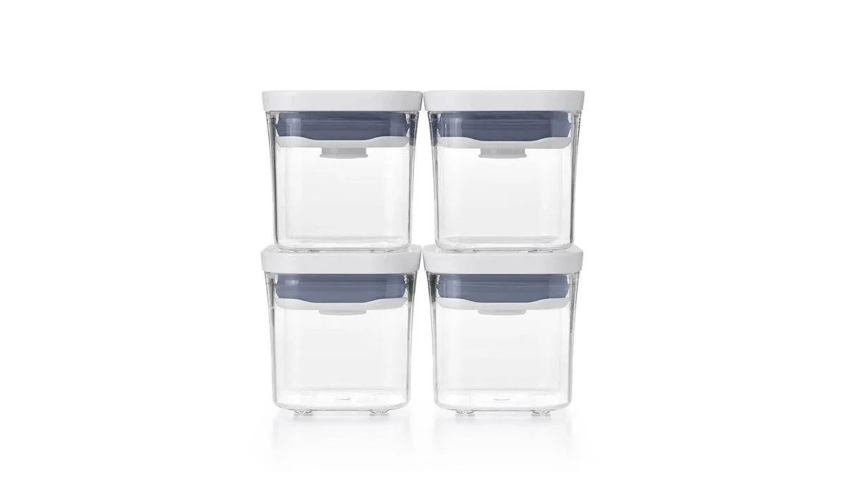 Oxo Tot Mini Square Food Storage Container Set - White - 0.2L