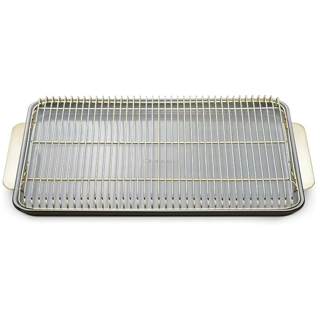 Caraway Non-Stick Ceramic Baking Sheet & Cooling Rack - Black