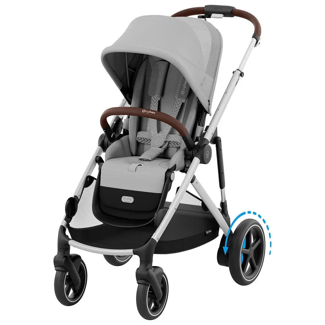 Cybex e-Gazelle S Full-Size Convertible Stroller - Stone Grey