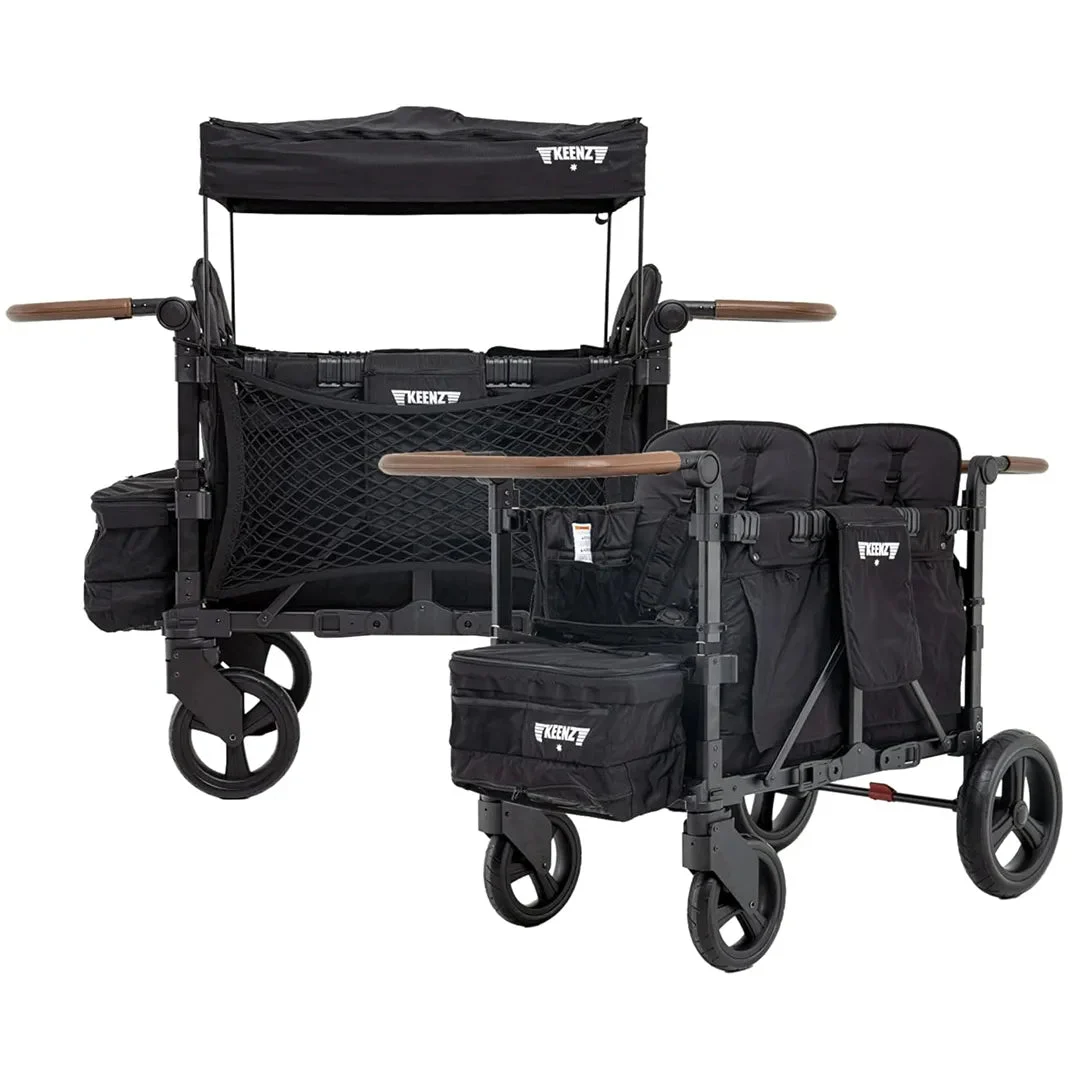 Keenz XC 2.0 - Luxury 2 Passenger Stroller Wagon - Black