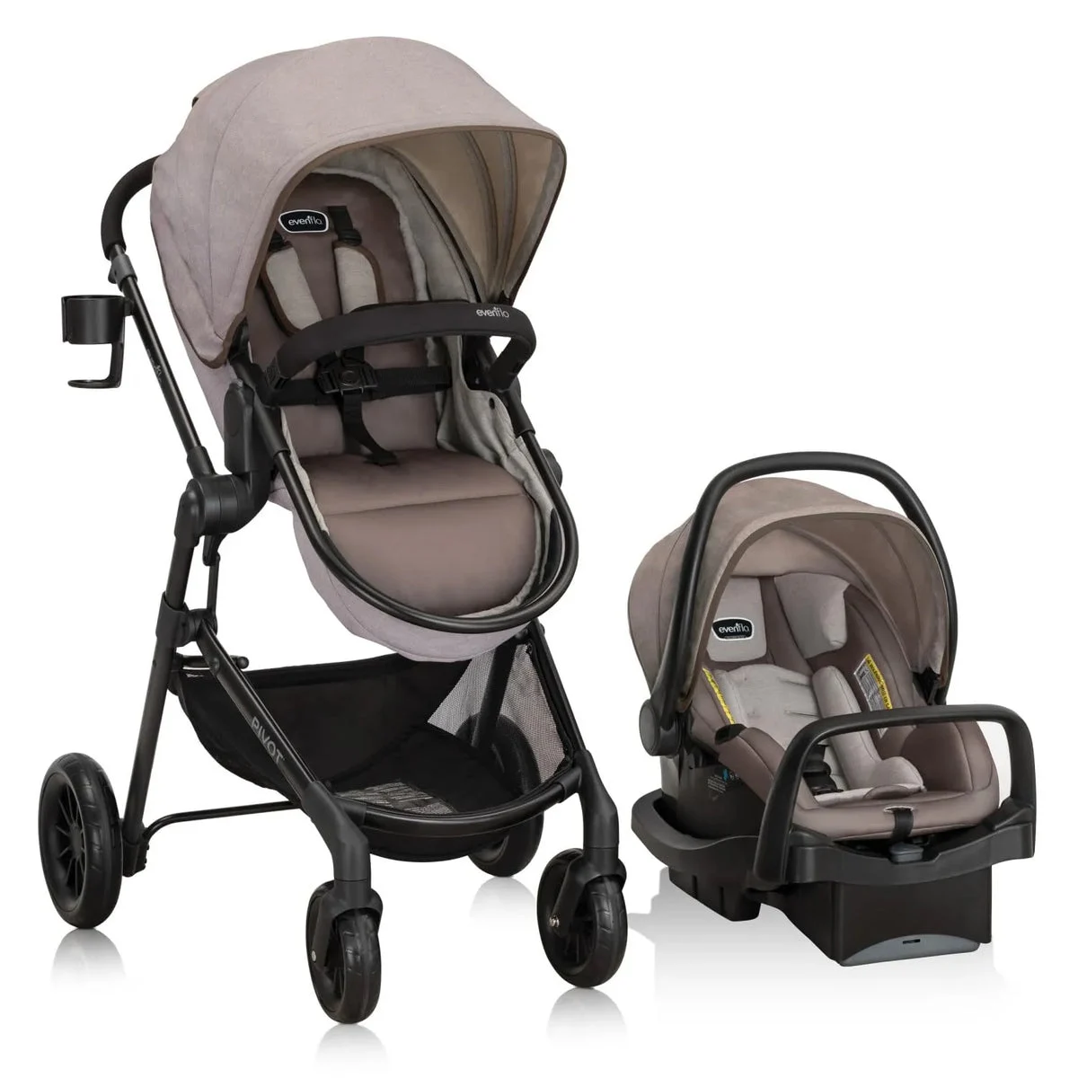 Evenflo Pivot Modular Travel System - Desert Tan