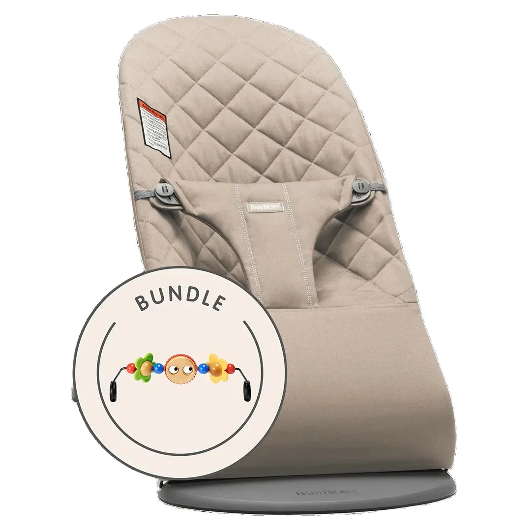 BabyBjörn BabyBjorn Bouncer Bundle Classic Quilt - Sand Grey