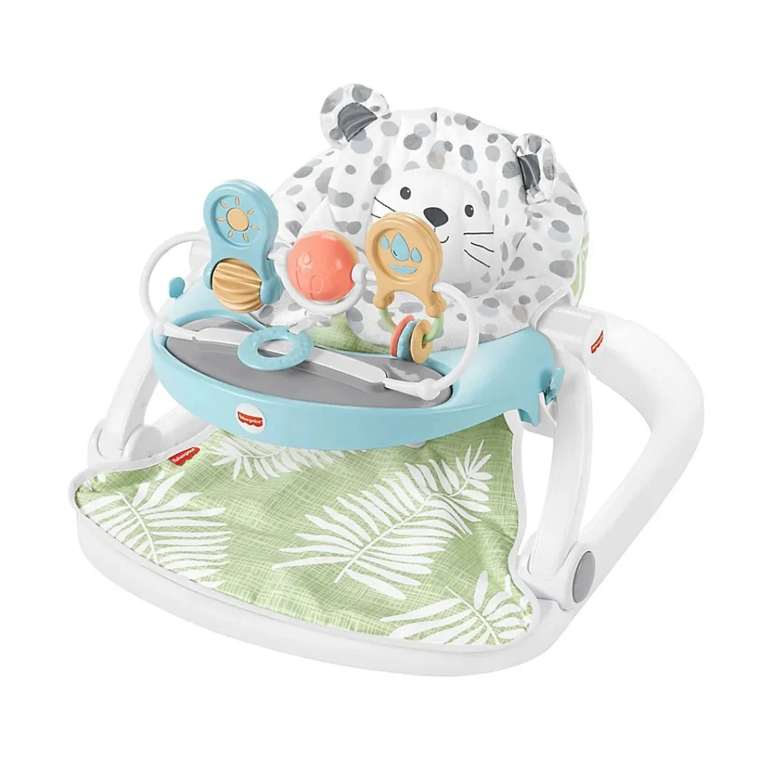 Fisher-Price Infant Seat with Toy Bar and Musical Kick & Play Gym Baby Seat + Baby Activity Mat Glow