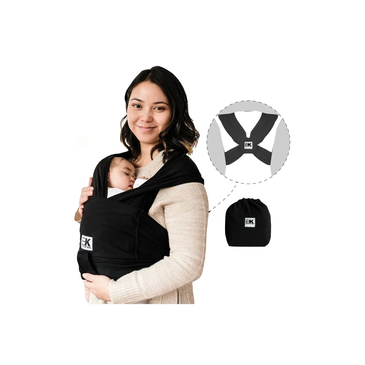 Baby K'Tan Baby Carrier Size L - Heather Grey
