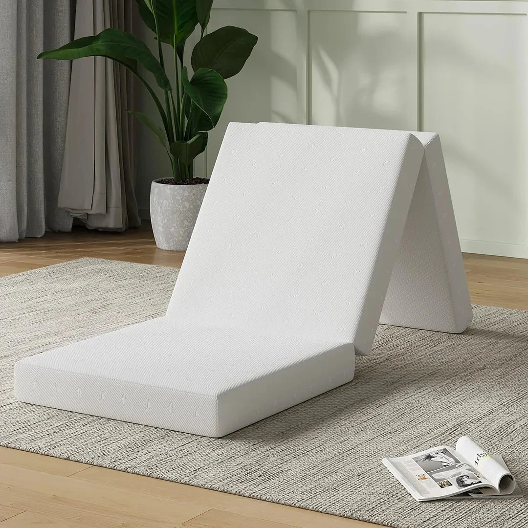Novilla Foldable Trifold Mattress - White