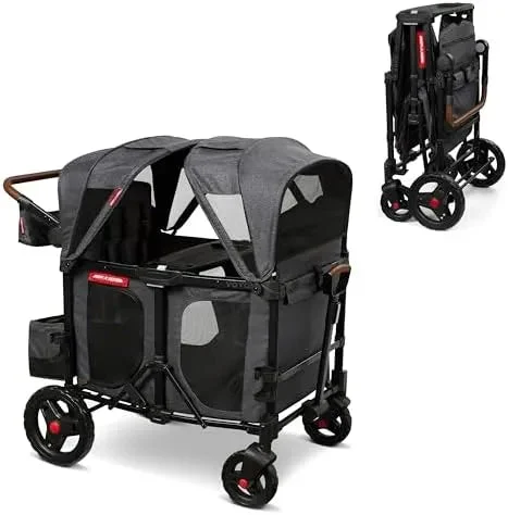 Radio Flyer Voya Quad XT Baby Stroller Wagon - Gray