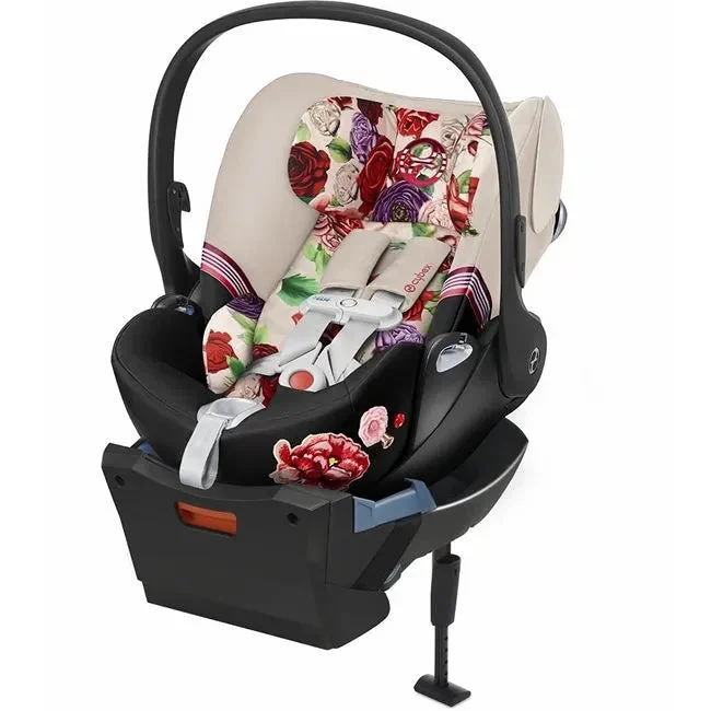 Cybex Cloud Q SensorSafe Reclining Infant Car Seat - Spring Blossom Light