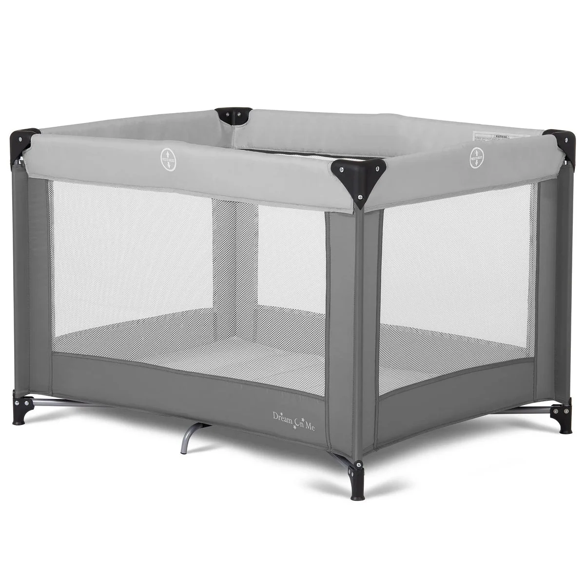 Dream On Me Zodiak Portable Playard in Coffee and Blue