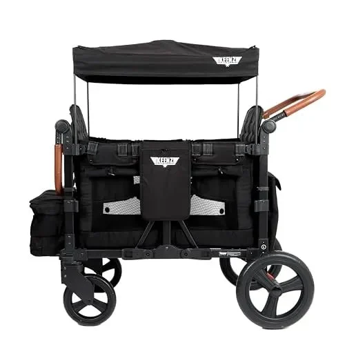 Keenz VYOO Stroller Wagon with Canopy 4 Passangers - Black