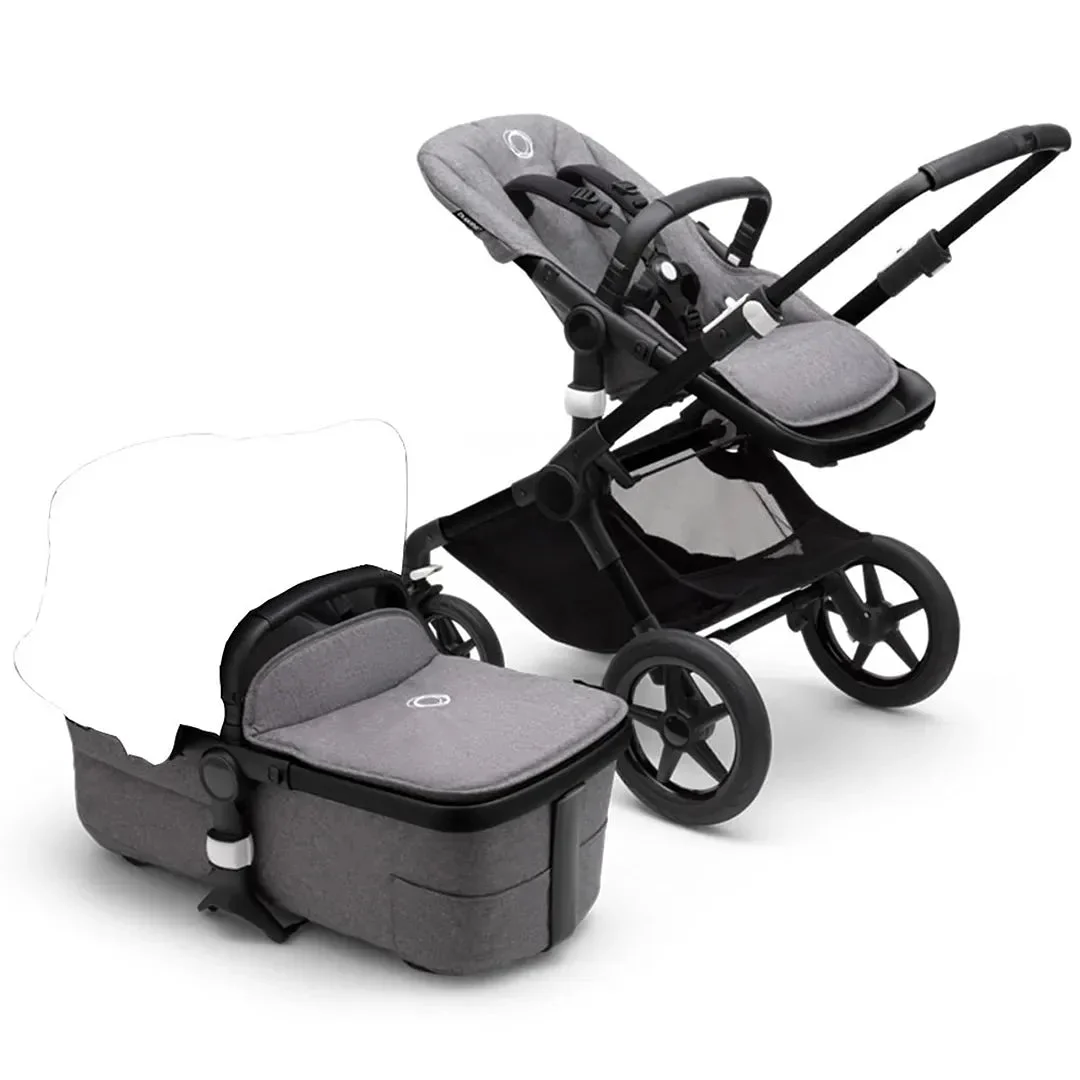 Bugaboo Fox 3 Base + Stlye Set - Black/Grey Melange