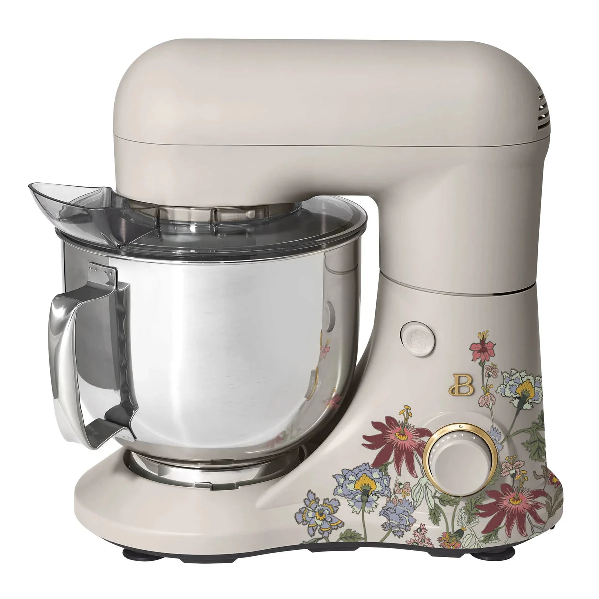 Beautiful 5.3 Qt Tilt-Head Stand Mixer - Wildflower Porcini Taupe