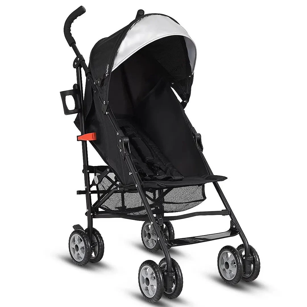INFANS Lightweight Baby Toddler Umbrella Travel Stroller - Black