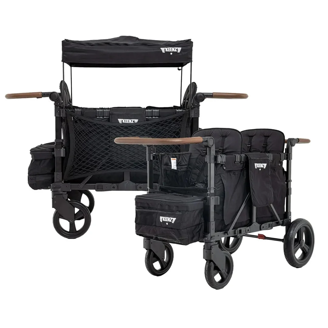 Keenz XC EVO - Luxury 2 Passenger Stroller Wagon - Black