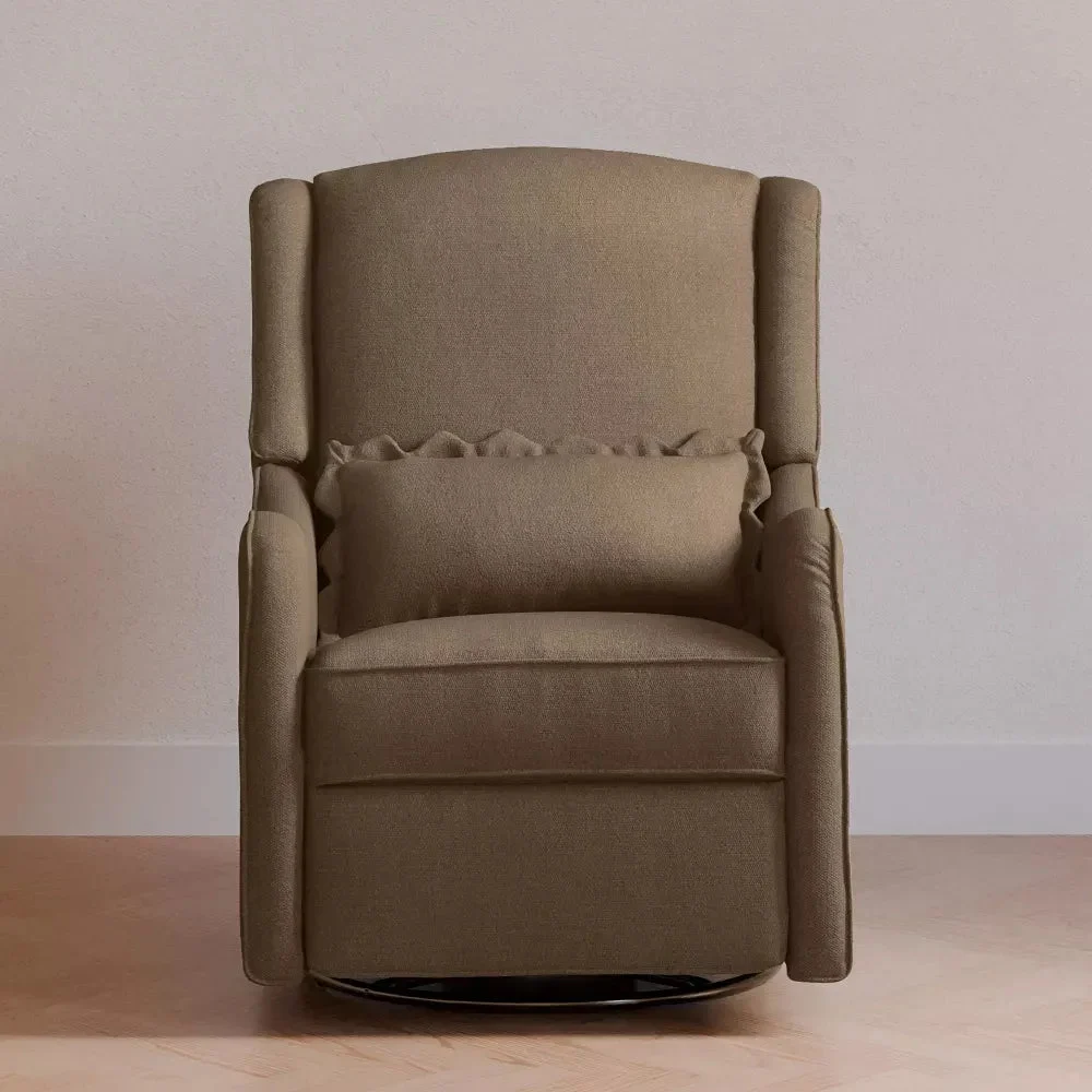 Namesake Devon Recliner and Swivel Glider - Performance Truffle Eco-Basketweave