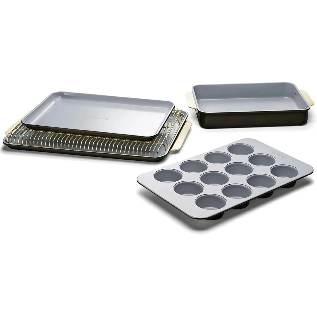 Caraway Non-Stick 5 Piece Bakeware Set - Black