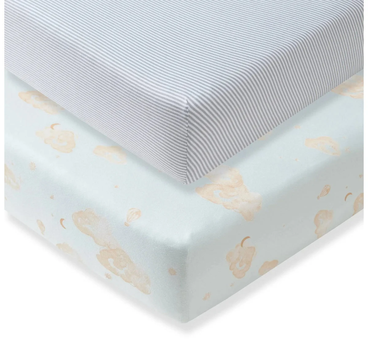 Burt's Bees Baby Baby® 2pk Good Night Sky Crib Sheets - Ice Flow