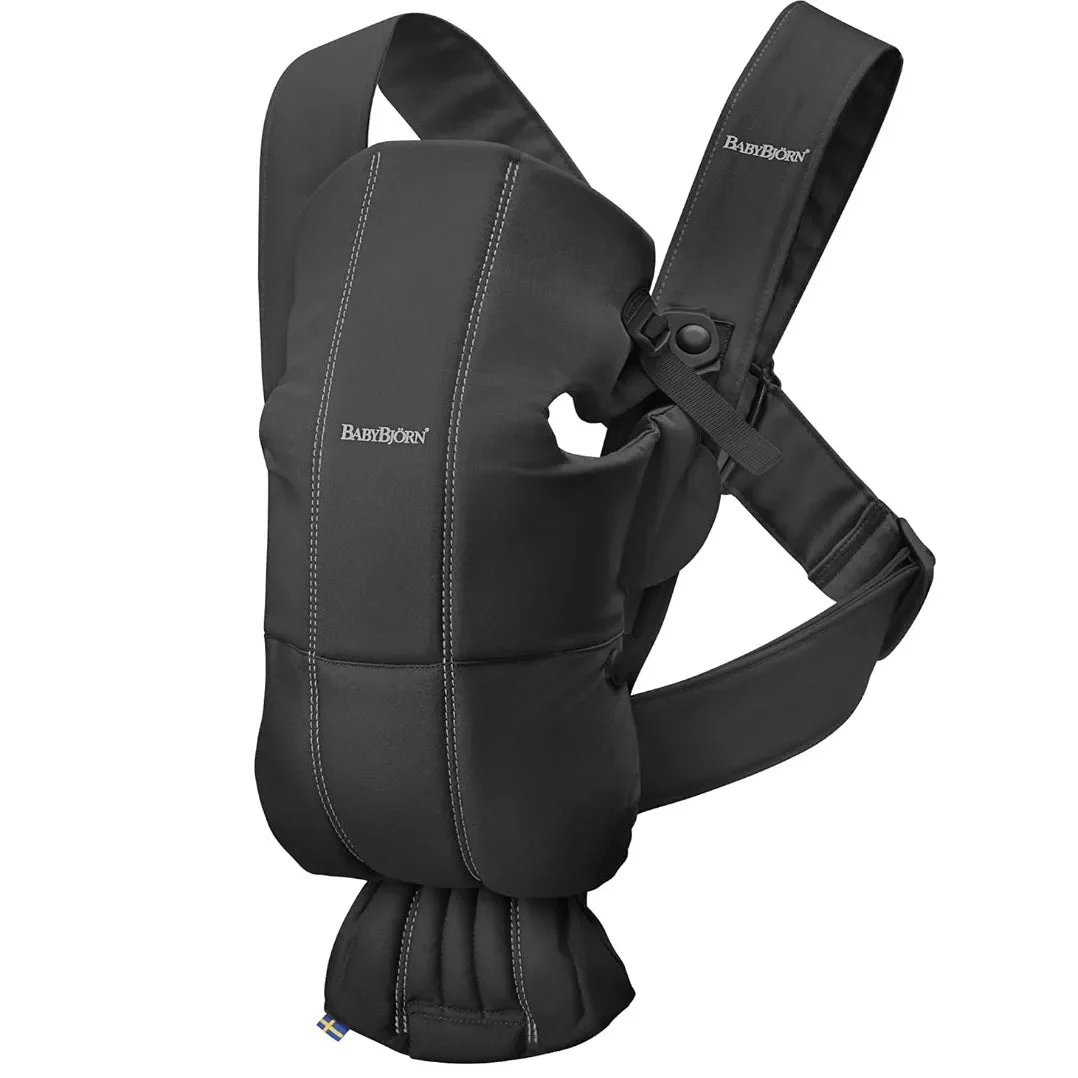 BabyBjörn Baby Carrier Mini - Black Cotton