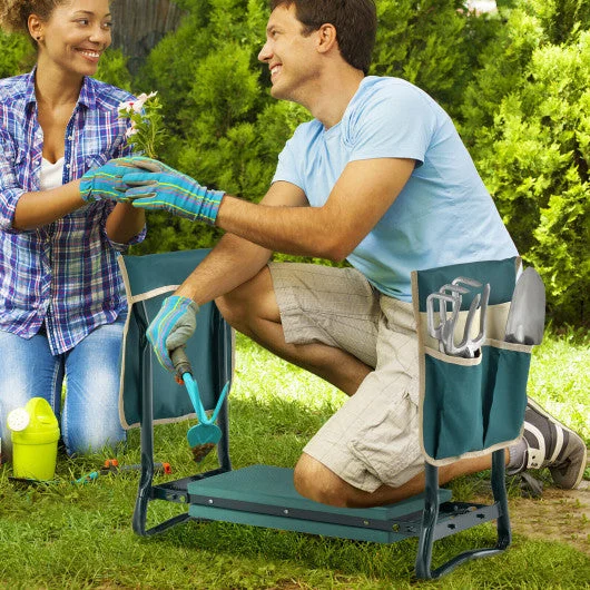 COSTWAY Folding Garden Kneeler and Seat Bench