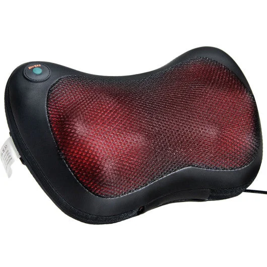 COSTWAY Shiatsu Pillow Massager With Heat Deep Kneading for Shoulder Neck and Back