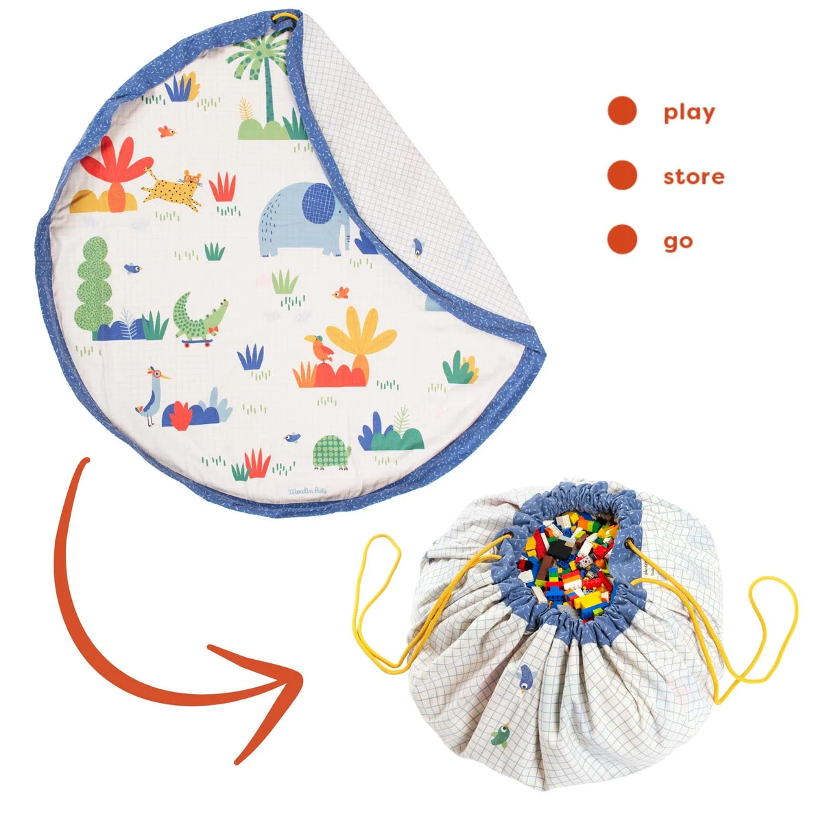 PLAY & GO Moulin Roty Toupitis Toy Storage Bag