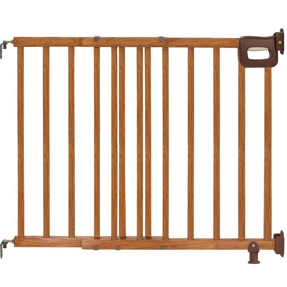 Summer By Ingenuity The Stairway 48W Series Wood Safety Baby Gate, Fits Openings 30-48” - Brown