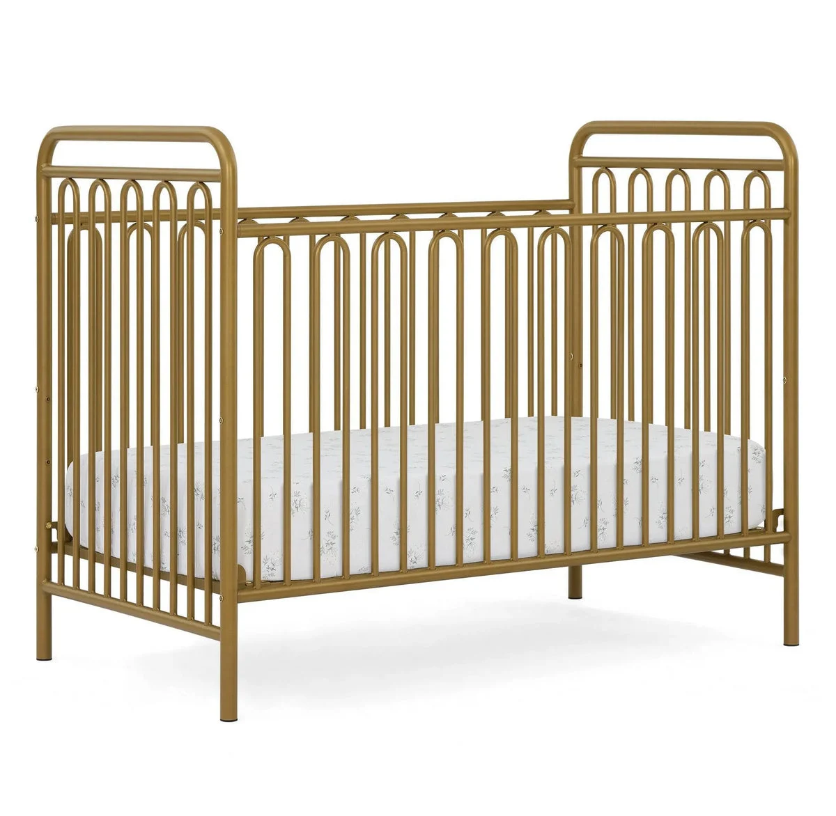 Delta Children 4-in-1 Convertible Metal Crib - Melted Bronze