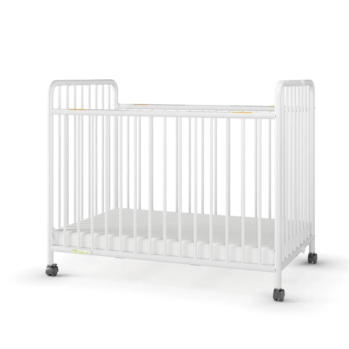 Child Craft Compact Folding Portable Crib - White