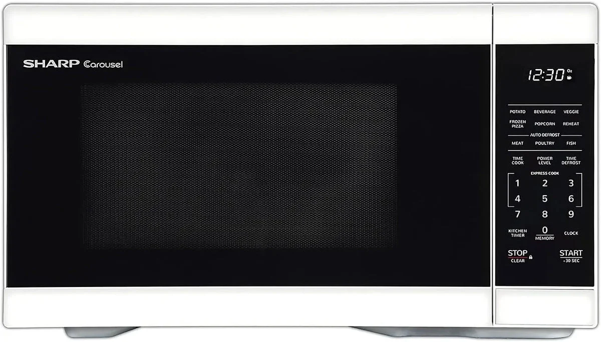 Sharp 1.1 Cu.ft Countertop Microwave - White